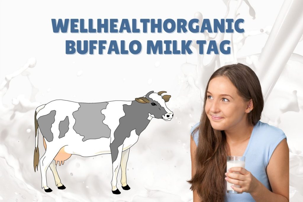 wellhealthorganic buffalo milk tag