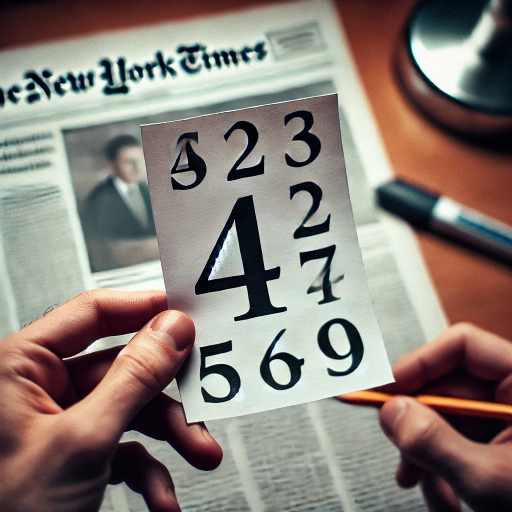 four digits to memorize nyt